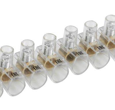 Зажим винтовой концевой изолированный КЗВИ 6.0кв.мм (10х1) IEK UZVK-06-10