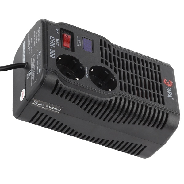 СНК-300 ЭРА Стабилизатор напр. компакт, 160-260В/220В, 300ВА