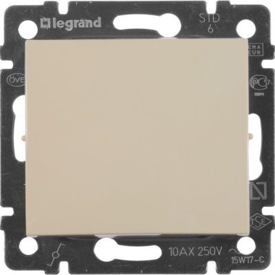 Legrand Valena выключатель 1кл.проходной сл.кость (1/10/100) (774306)