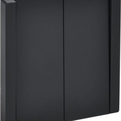 Выключатель проходной 2-кл. СП FORTE&PIANO 10А FP107 черн. IEK FP-V22-0-10-1-K02