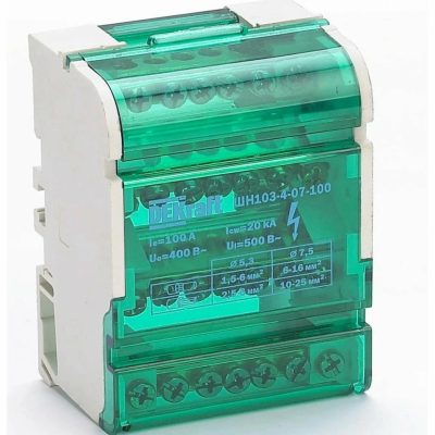 Кросс-модуль ШН-103 на DIN-рейку 4х11 групп 125А DEKraft 32018DEK