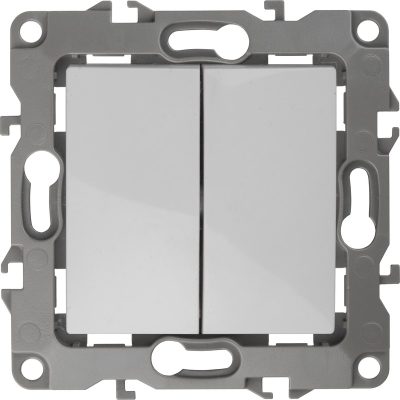 Выключатель 2-кл. СП Эра12 12-1104-01 10А IP20 250В 10AX механизм бел. Эра Б0014645