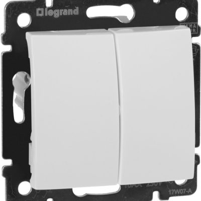 Legrand Valena выключатель 2кл проходной бел (774408)