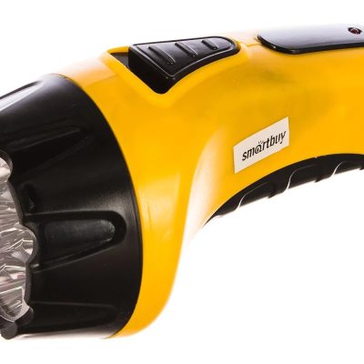 Аккумуляторный светодиодный фонарь с прямой зарядкой 7 LED Smartbuy, желтый (SBF-86-Y)