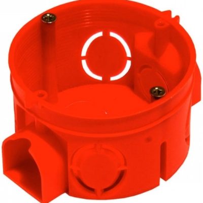 коробка установочная розовая 64х40 блочная