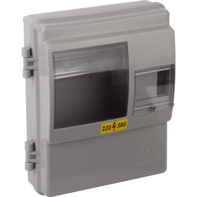 Щит учета под 1-фаз.счетчик IP54 КДЕ-1 (290*240*110) (1/10)