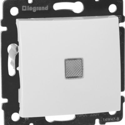 Выключатель 1кл. проходной с подсветкой белый Legrand Valena (774426)К
