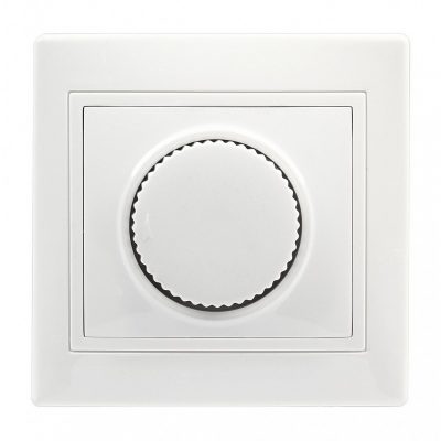 Светорегулятор (диммер) Smartbuy 600W 220В белый "Венера" (SBE-01w-2.5-D-0)