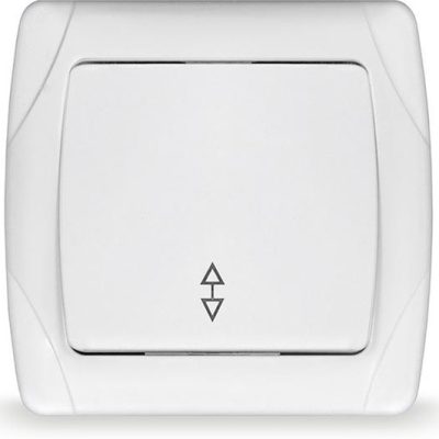 Переключатель проходной 1-кл. СП Маргарита 10А IP20 бел. UNIVersal М0025