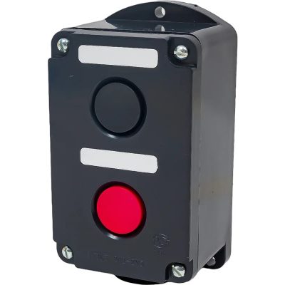 Пост кнопочный ПКЕ-212/3 "Пуск-Стоп" 2 черн. 1 красн. Электродеталь ПКЕ-212.2Ч.1К