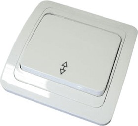 Переключатель проходной 1-кл. СП Валери 10А IP20 бел. UNIVersal В0025