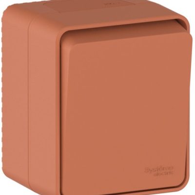 Выключатель 1-кл. ОП AtlasDesign PROFI IP54 10AX терракот. SE ATN547011