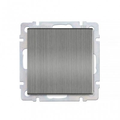 Выключатель 1-клавишный 10А серый никель "Нептун" (SBE-05gn-10-SW1-0)