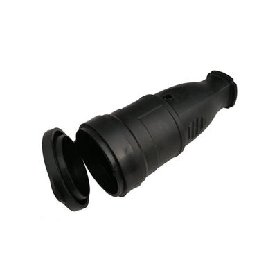 General розетка штепсельная каучук с крышкой GRV-S-16-R-G-B-IP44,16A с/з (1/20/200)