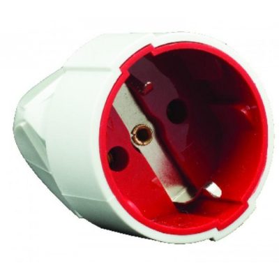 Luxel штепсель с/з бел 1003 (10)