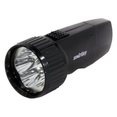 Аккумуляторный светодиодный фонарь с прямой зарядкой 5 LED Smartbuy, черный (SBF-44-B)/40