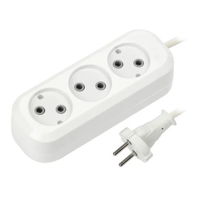 Удлинитель Smartbuy 3 гнезда 10 метров 10А/2,2кВт без заземления ПВС 2х1,0 (SBE-10-3-10-N) (1/30)