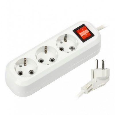 Удлинитель Smartbuy 3 гнезда 3 метра 16А/3,5кВт с выкл и заземлен ПВС 3х1,0 (SBE-16-3-03-ZS) (45)