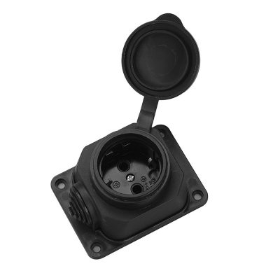 Розетка каучук накладная General GSB-16-1-G-IP44, 16А, 1 место, с/з IP44, 1/100