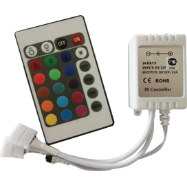 Ecola LED strip RGB IR controller 12A 144W 12V (288W 24V) с инфракрасным пультом управления 1/100
