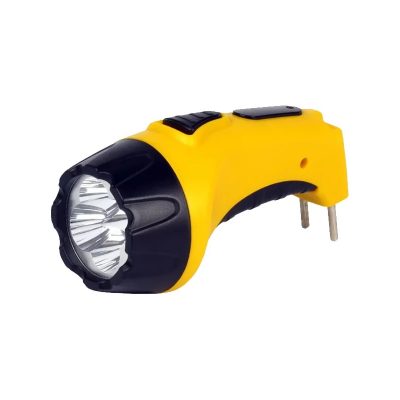 Светодиодный фонарь аккумуляторный с прямой зарядкой 4LED Smartbuy,желтый(SBF-84-Y)