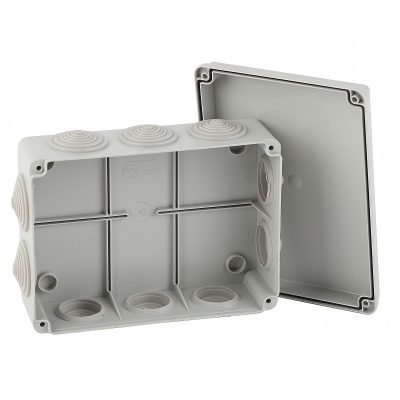 Коробка распаячная ОП КОРv 190х140х70мм на винтах 10 гермовводов IP55 Эра Б0047266