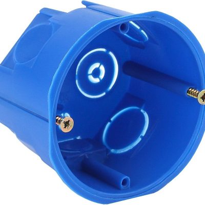 ЭРА Коробка установочная КУТС 68х45мм для твердых стен саморез,стыковочные узлы,синяя IP20