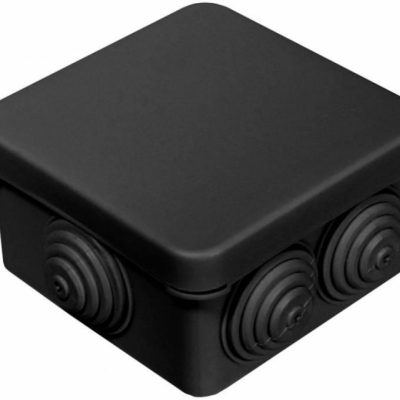 Промрукав Коробка расп.40-0200-9005 для о/п безгалогенная (HF) черная 70х70х40 (132шт/кор)