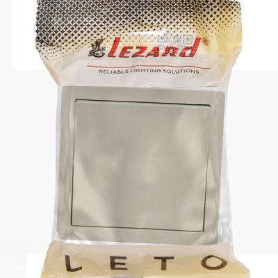 Выключатель 1-кл. ОП LETO крем LEZARD 752-0300-100