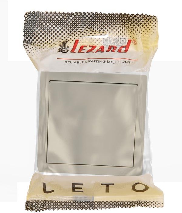 Выключатель 1-кл. ОП LETO крем LEZARD 752-0300-100 Выключатель 1-кл. ОП LETO крем LEZARD 752-0300-100