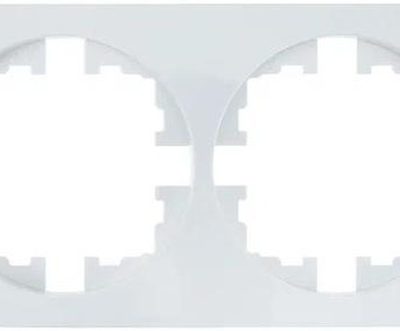 Рамка 2-м OSEN горизонт. квадрат бел. LEZARD 743-0200-147