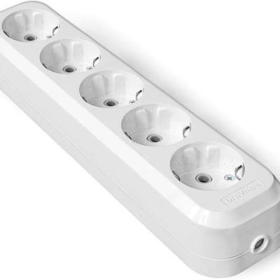 Колодка удлинителя 5-м с заземл. АБС-пластик еврослот UNIVersal E305