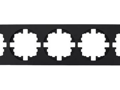 Рамка 5-м OSEN горизонт. круглая черн. бархат LEZARD 744-4200-150