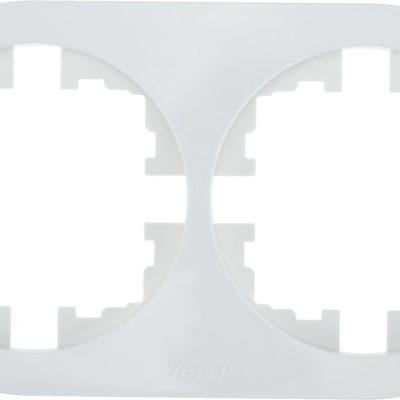 Рамка 2-м OSEN горизонт. круглая бел. LEZARD 744-0200-147