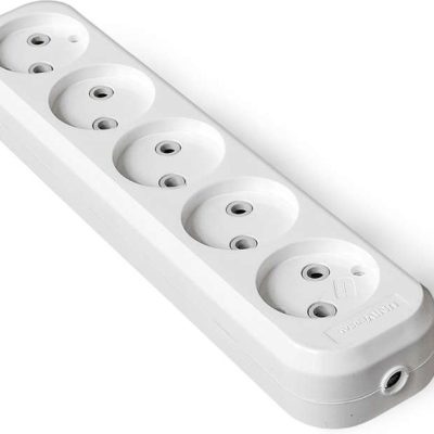 Колодка удлинителя 5-м без заземл. АБС-пластик еврослот UNIVersal E205