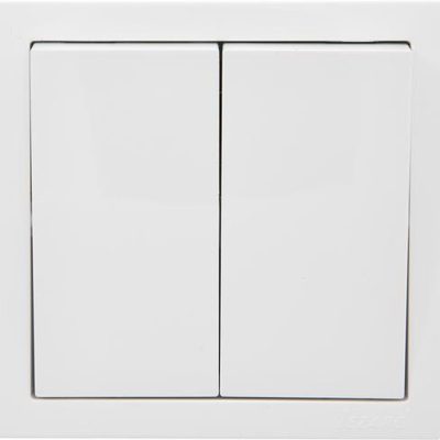 Выключатель 2-кл. ОП LETO бел. LEZARD 752-0200-101