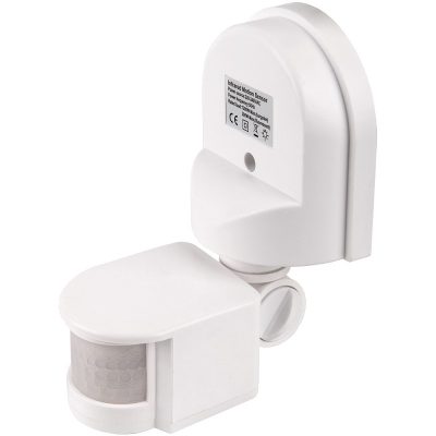 Датчик движения General GMS1-W-11-7-W, настенный вытянутый, 11 м, 1200Вт, белый, 1/50 (475800)