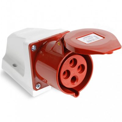 Розетка стационарная наружная 124 3Р+РЕ 32А 380В IP44, Smartbuy (SBE-32-LS4-380 )