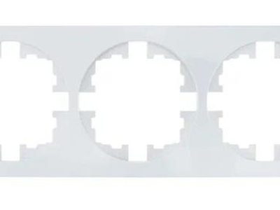 Рамка 3-м OSEN горизонт. квадрат бел. LEZARD 743-0200-148