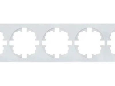 Рамка 5-м OSEN горизонт. квадрат бел. LEZARD 743-0200-150