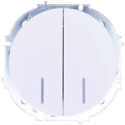Выключатель 2-кл. СП OSEN 10А IP20 с подсветкой механизм бел. LEZARD 743-0288-112