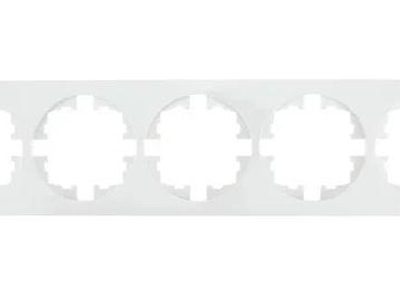 Рамка 5-м OSEN горизонт. круглая бел. LEZARD 744-0200-150