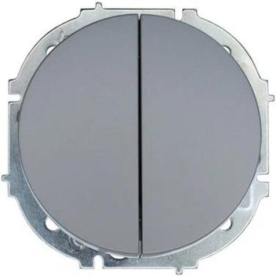 Выключатель 2-кл. СП OSEN 10А IP20 механизм сер. матов. LEZARD 743-7488-101