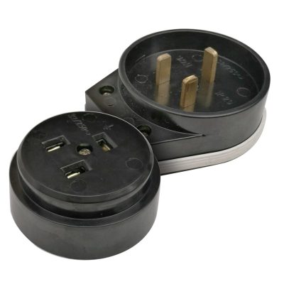 Разъем РШ-ВШ 32А 250В карболитовый ОП черн. 9114 IN HOME 4690612010199