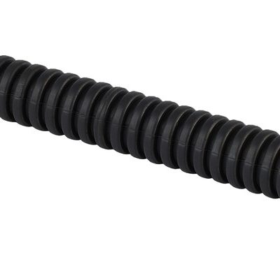 Труба гофрированная ПНД легкая d16мм с протяжкой черн. (уп.100м) Эра Б0036824