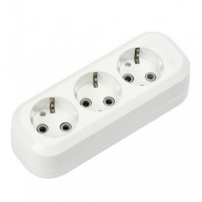 Колодка Smartbuy 3 гнезда 16А/3,5кВт c заземлением (SBE-16-3-00-Z) (1/100)