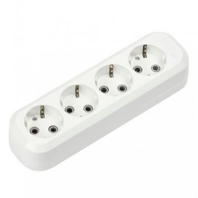 Колодка Smartbuy 4 гнезда 16А/3,5кВт с заземлением (SBE-16-4-00-Z)-100