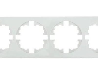 Рамка 4-м OSEN горизонт. круглая бел. LEZARD 744-0200-149