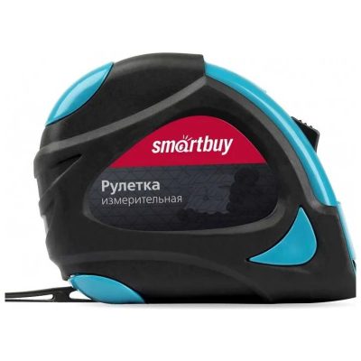 Рулетка измерительная, 3мх16мм, прорезиненный корпус,эрг. форма, усиленный зацеп,SmartbuyTools