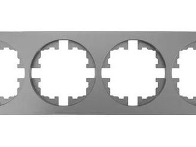 Рамка 4-м OSEN горизонт. квадрат сер. матов. LEZARD 743-7400-149